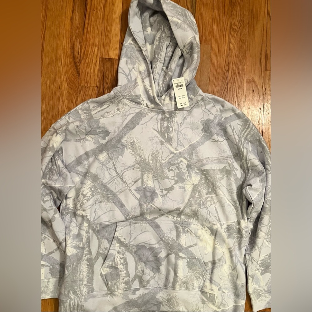 Hollister Gray Camouflage Hoodie